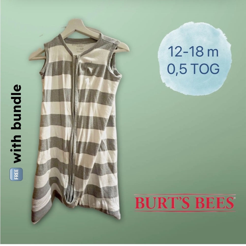 👍*GUC* BURT BEES |12-18 mo| Baby Sleepsack 0,5 TOG ☀️🌳 🆓 in Bundle ‼️read